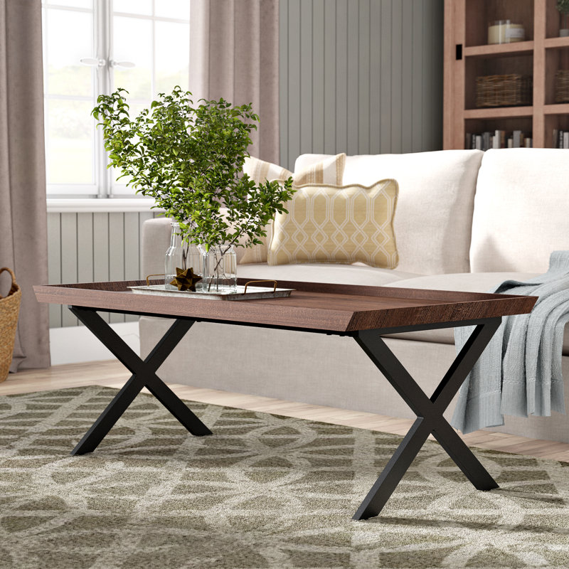 Gracie Oaks Kirti Rectangular Coffee Table & Reviews Wayfair
